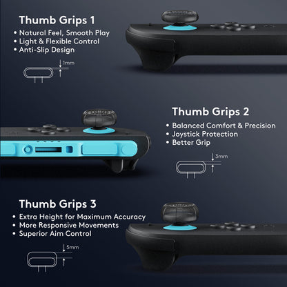 Jemdo for Switch 2/Pro Thumb Grip Covers