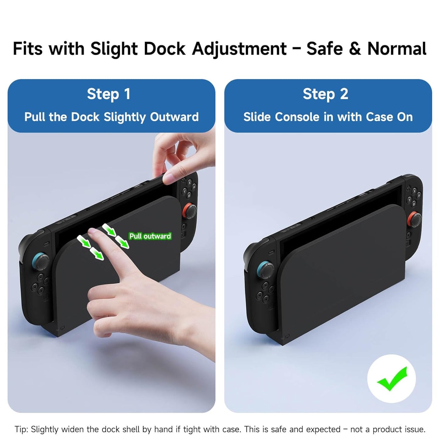 Jemdo for Switch 2 Scratch-Resistant Clear Protective Case