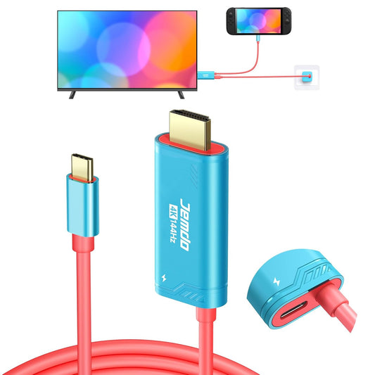 Jemdo 4K USB-C to HDMI Cable for Switch2/OLED