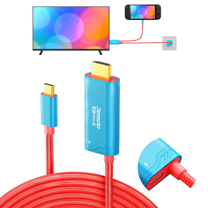 Jemdo 4K USB-C to HDMI Cable for Switch2/OLED