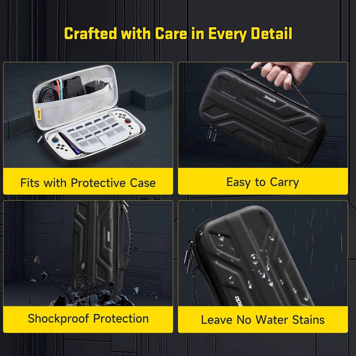 Jemdo for Switch 2 Large-Capacity Carrying Case
