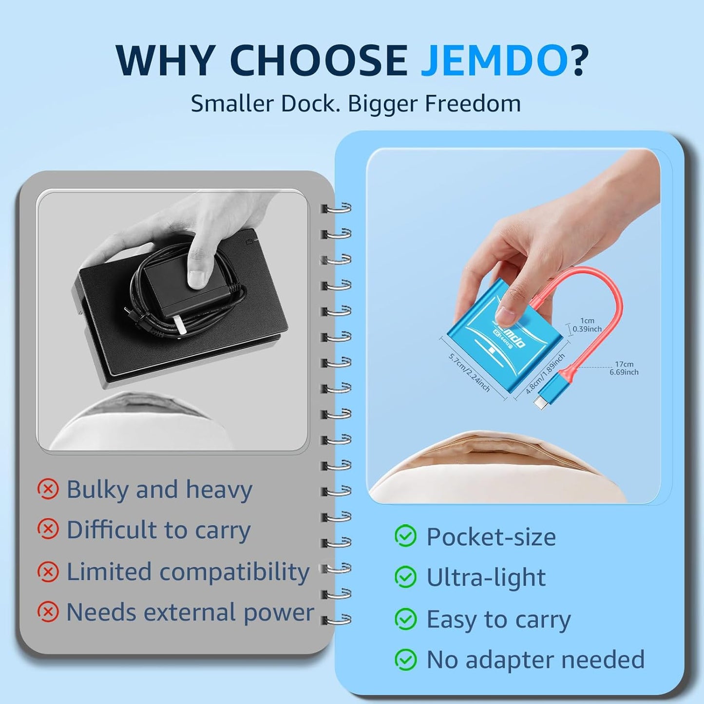 Jemdo USB-C to HDMI Dock for Switch 2/OLED