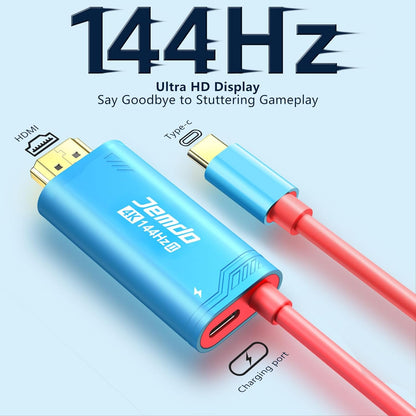 Jemdo 4K USB-C to HDMI Cable for Switch2/OLED