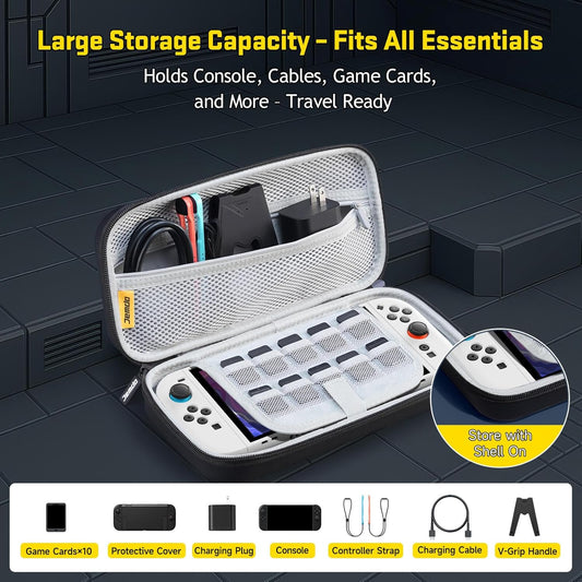 Jemdo for Switch 2 Large-Capacity Carrying Case