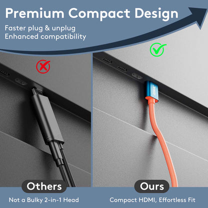 Jemdo 4K USB-C to  Angled HDMI Cable for Switch2/OLED
