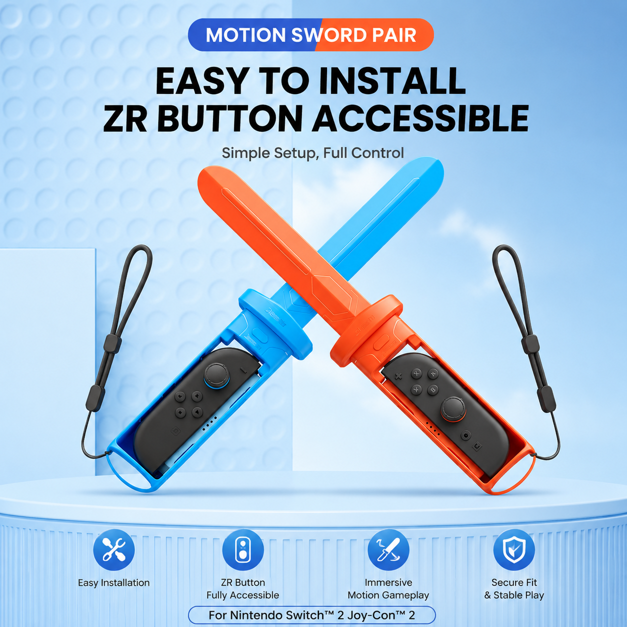 Jemdo 20-in-1 Motion Sports Accessories Set for Switch 1/2