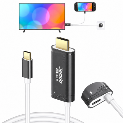 Jemdo 4K USB-C to HDMI Cable for Switch2/OLED