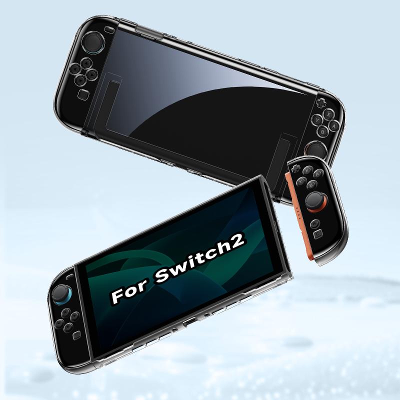 Jemdo for Switch 2 Scratch-Resistant Clear Protective Case