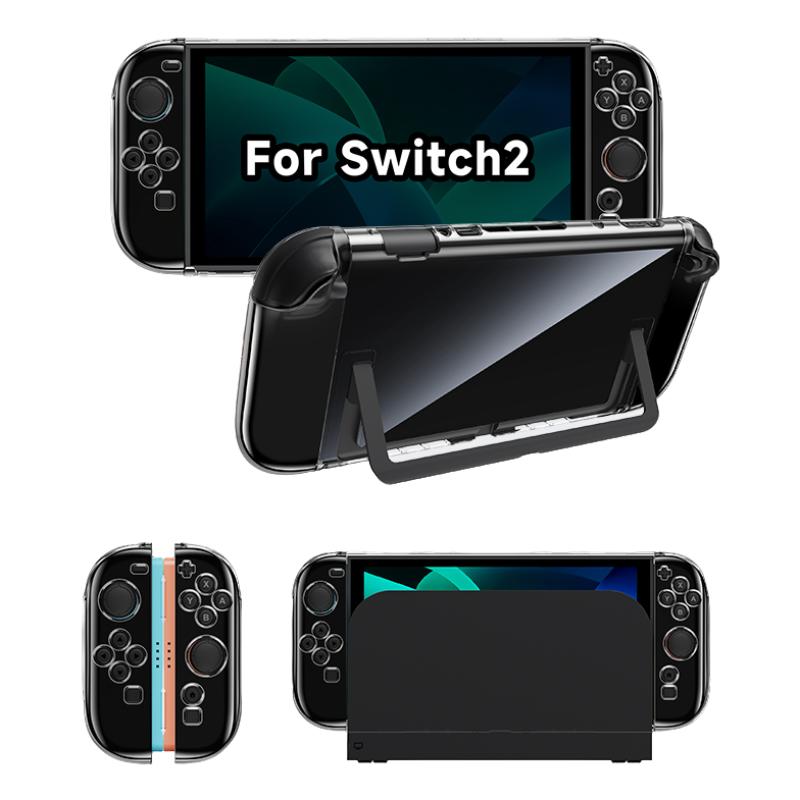 Jemdo for Switch 2 Scratch-Resistant Clear Protective Case
