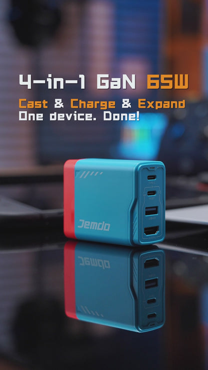 Jemdo 4-in-1 65W Portable Dock for Switch NS1/NS2