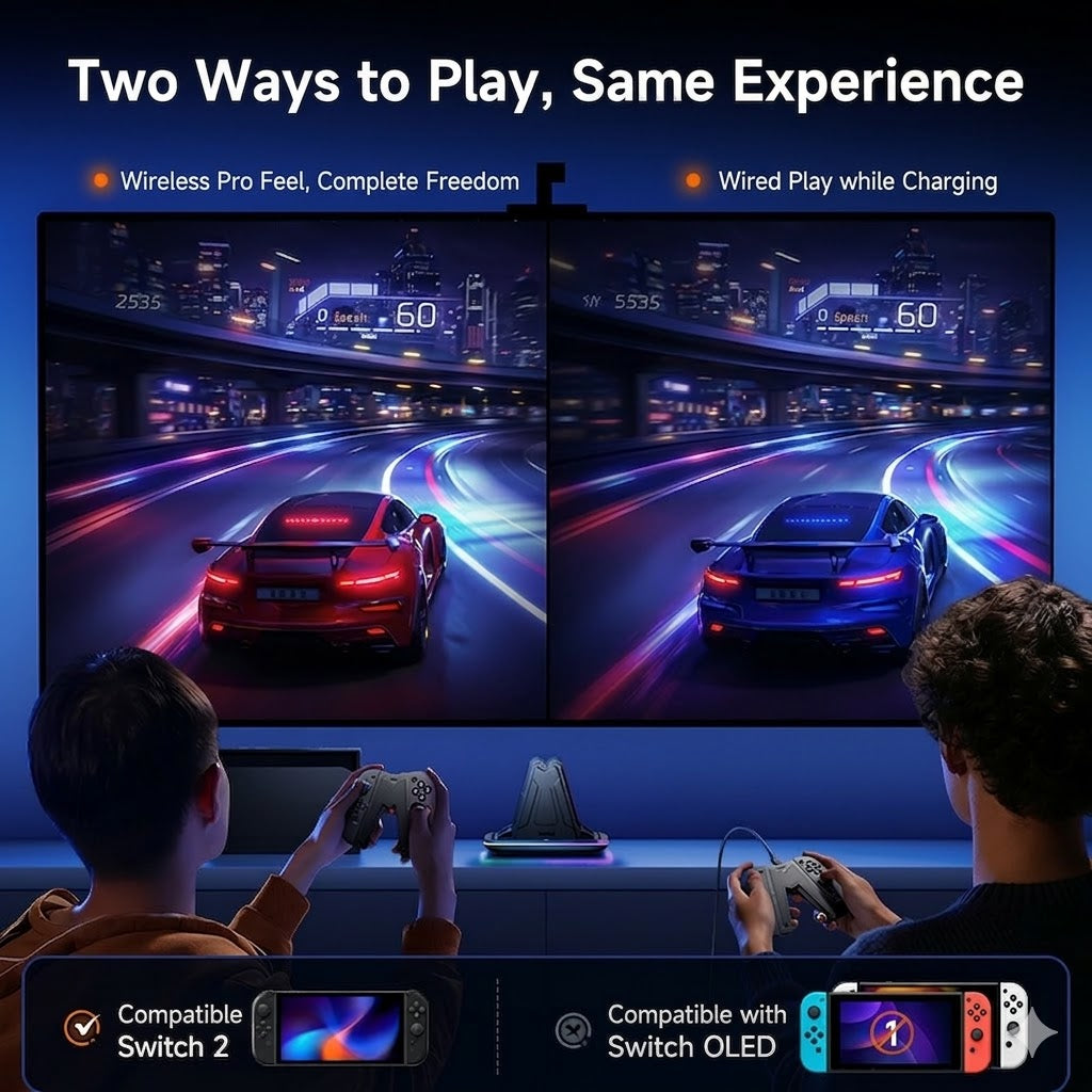 Jemdo functional grip base for joy-con2
