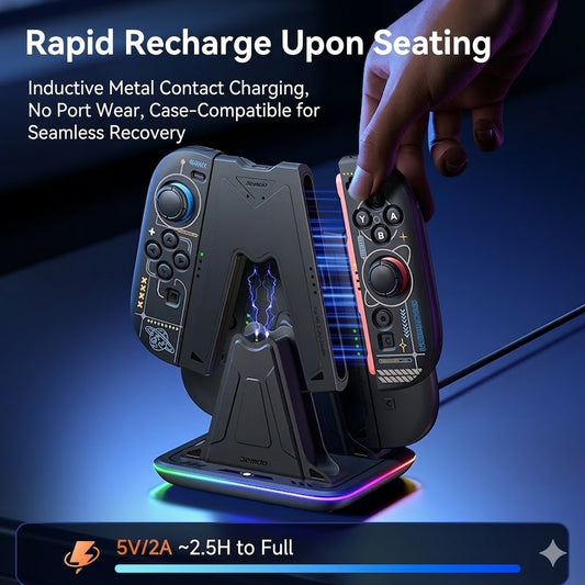 Jemdo functional grip base for joy-con2
